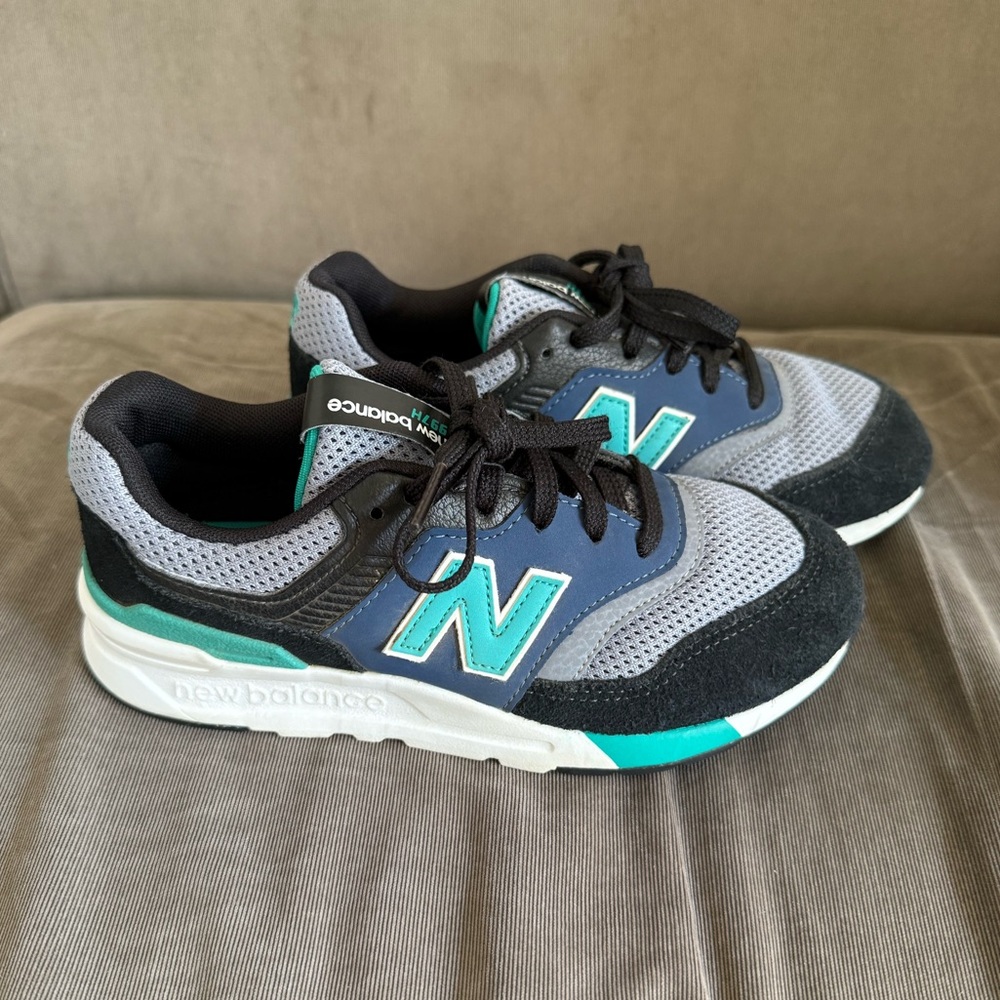 New Balance Kids' Gray and Black Sneakers
